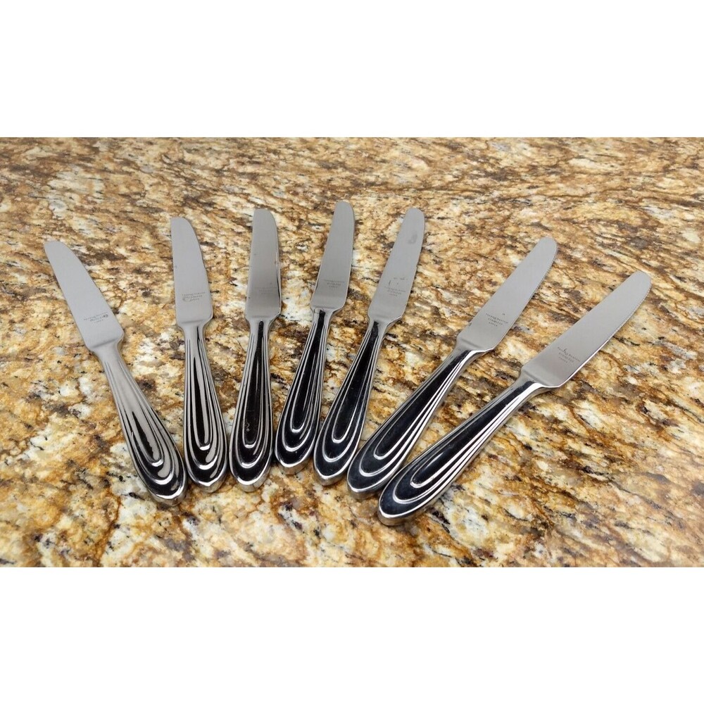 7 Reed & Barton Select ANSE ROYALE DINNER KNIVES 18/10 Korea Stainless Flatware‎
